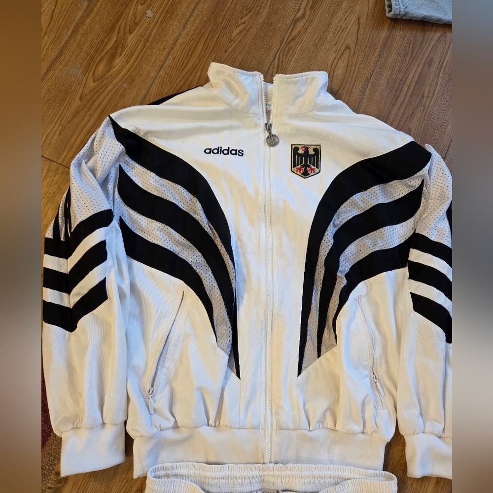 Vintage Adidas Deutschland Germany 1996 Olympics track suit pants jacket mens me